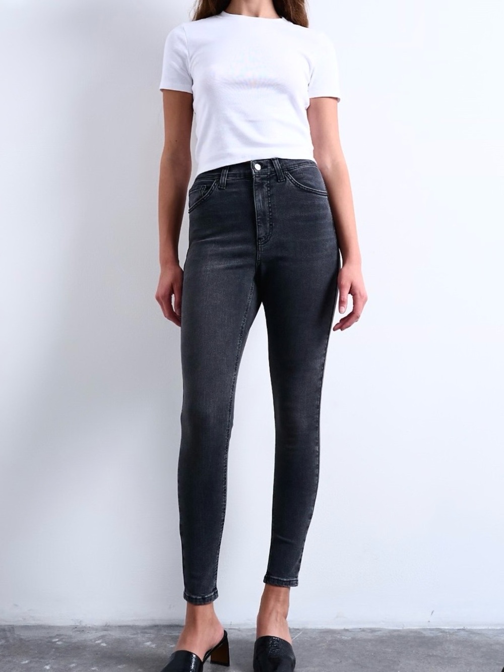NEW Topshop Jamie Petite Black Skinny Jeans